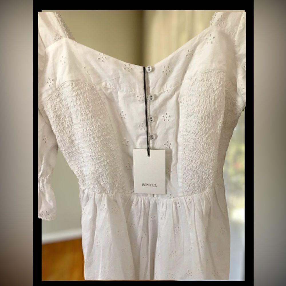 Spell Bo Mini Eyelet Dress Size M - Picture 9 of 14